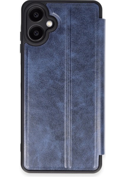 Samsung Galaxy A06 Kapaklı Kılıf Içi Süet Kaplı ve Kartlıklı Pu Deri Kapak Ryc/flip Cover