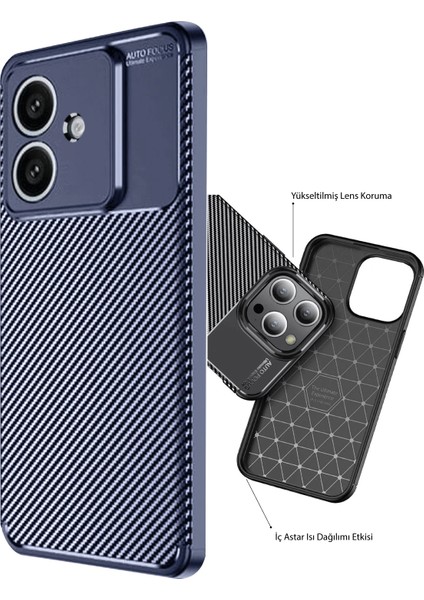 Oppo A3 Kılıf Esnek Karbon Desenli Şık Premium Silikon Kapak Ryc/a.f.karbon modelleri