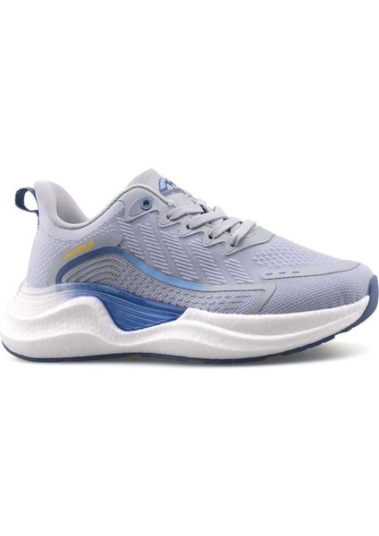 Griye Mavi Detay Comfort Taban Yürüyüş ve Koşu Erkek Spor Ayakkabı