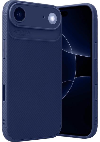 iPhone 17 Air Kılıf Esnek Karbon Desenli Şık Premium Silikon Kapak Ryc/a.f.karbon