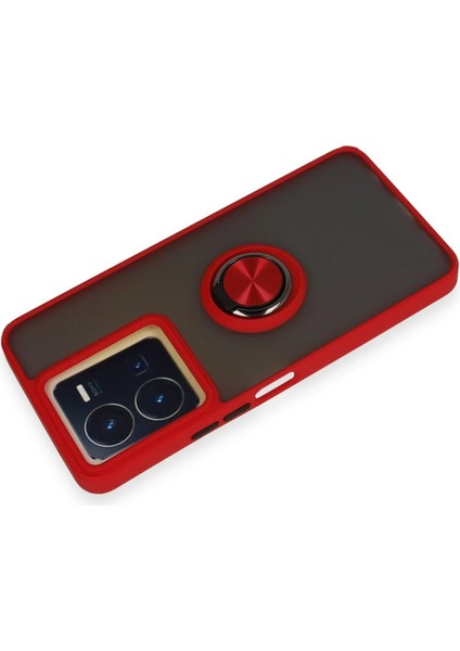 Vivo Y36 Kılıf Yüzüklü ve Transparan Buğulu Şık Frosta Premium Silikon Kapak modelleri