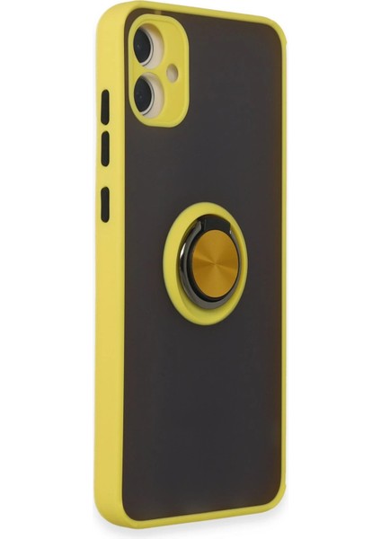 Samsung Galaxy A05 Kılıf Yüzüklü ve Transparan Buğulu Şık Frosta Premium Silikon Kapak fiyatları