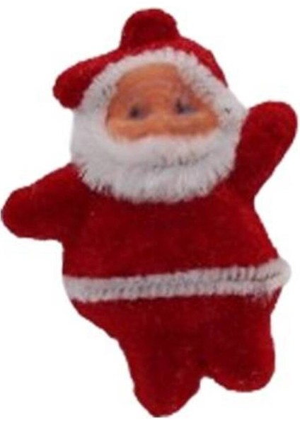 Kırmızı Noel Baba Çubuklu Süs, 5 Cm, 6'lı Paket, Yılbaşı Dekoru modelleri