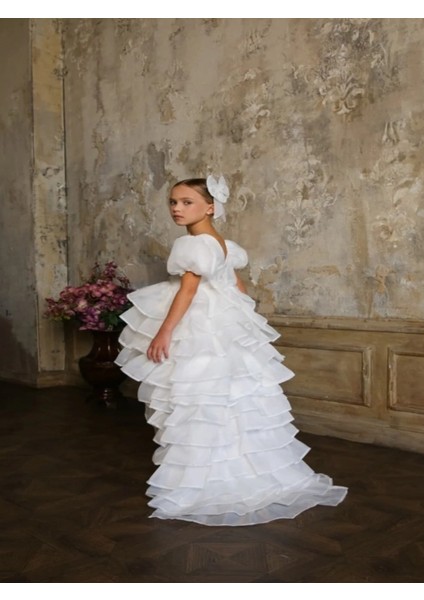 Kız Çocuk Saten Abiye Elbise 3,15 Yaş modelleri