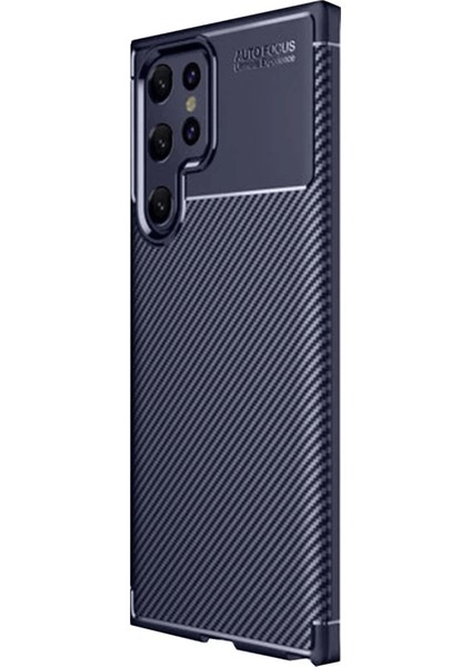 Samsung Galaxy S25 Ultra Kılıf Esnek Karbon Desenli Şık Premium Silikon Kapak Ryc/a.f.karbon