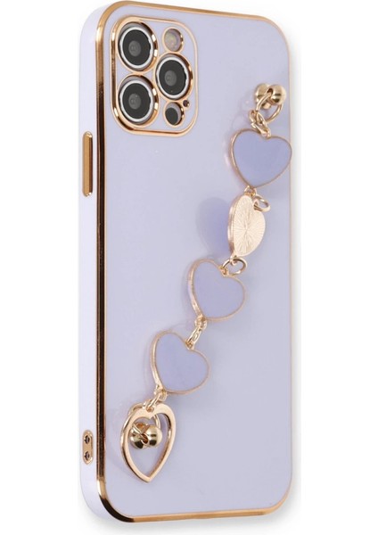 Iphone 12 Pro Max Kılıf Esila Silikon - Lila