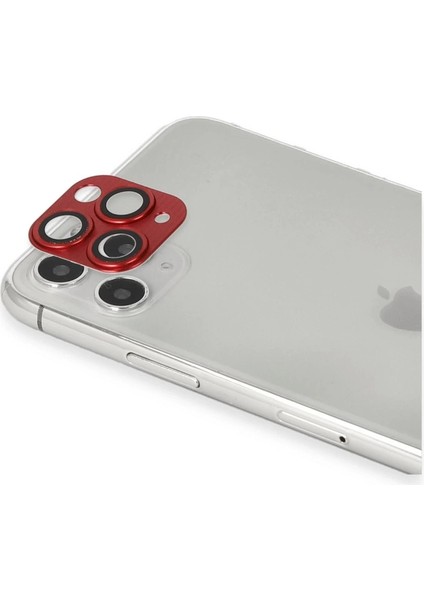 Iphone 11 Pro Max Pers Alüminyum Kamera Lens - Kırmızı fiyatları