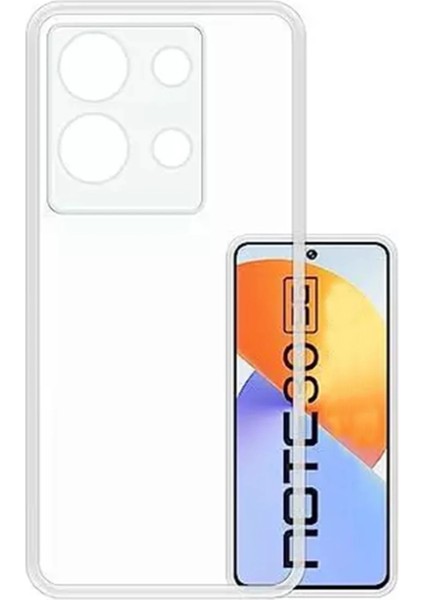 Infinix Note 30 Kılıf Şeffaf Esnek Yapılı Premium Silikon Kapak Ryc/azun Şeffaf