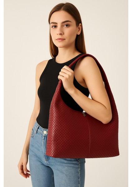 Hobo Günlük Çanta Bordo fırsatları