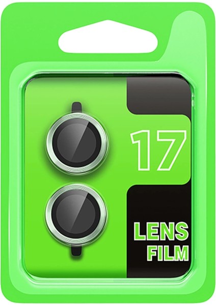 Apple Iphone 17 Raze Metal Kamera Lens - Açık Yeşil