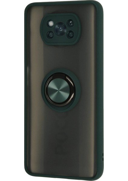 Poco X3PRO Kılıf Arkası Buz Tasarımlı ve Yüzüklü Kenarları Renkli Şık Montreal Yüzüklü Silikon Kapak fiyatları