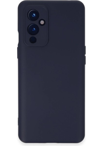 One Plus 9 Kılıf Nano Içi Kadife Silikon - Lacivert