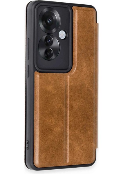 Oppo Reno 11F Kapaklı Kılıf Içi Süet Kaplı ve Kartlıklı Pu Deri Kapak Ryc/flip Cover fiyatları