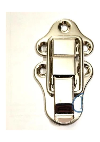 Sandık, Kutu Klipsi, Ön Kilidi - 72X40MM, Nikel, 1 Adet