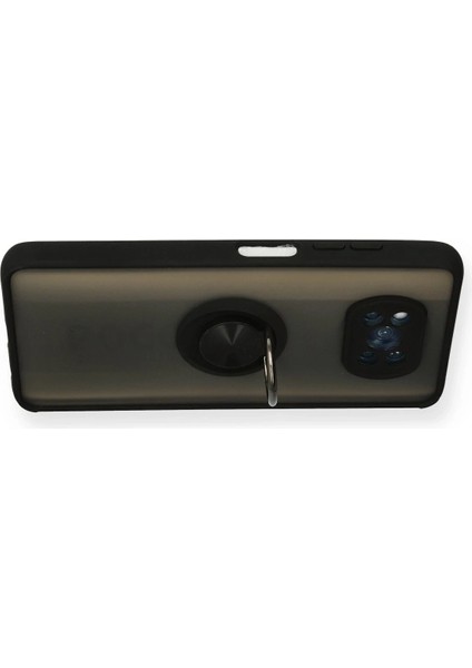 Poco X3PRO Kılıf Arkası Buz Tasarımlı ve Yüzüklü Kenarları Renkli Şık Montreal Yüzüklü Silikon Kapak modelleri