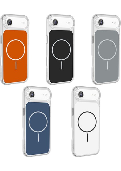 iPhone 17 Air Kılıf M-Safe Şarj Destekli Premium Sert Kılıf – Şık Metal Tuş Detaylı Ryc / Ikonik fırsatları