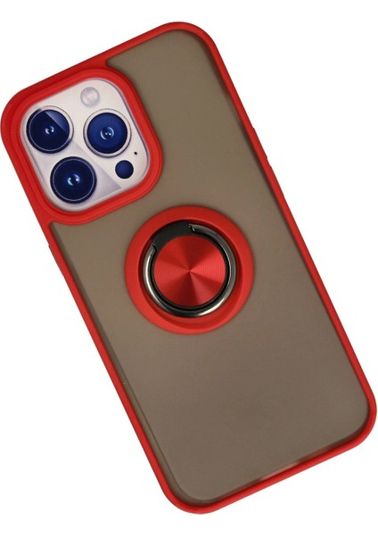 iPhone 15 Pro Max Kılıf Yüzüklü ve Transparan Buğulu Şık Frosta Premium Silikon Kapak fiyatları