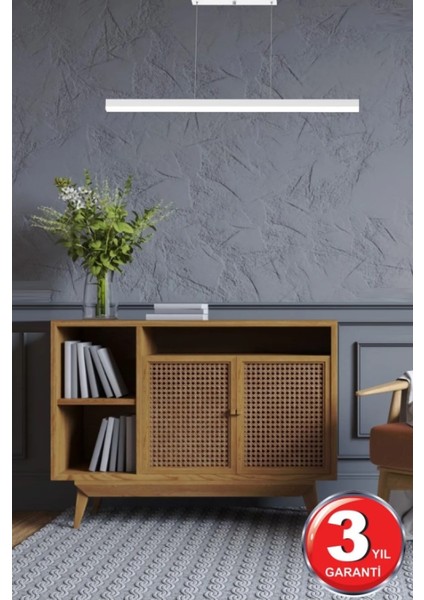 Magro 4000K Sıcak Beyaz Işık , Beyaz Kasa, 60CM Ledli Sarkıt Modern LED Avize, Salon, Mutfak, Masa, Aydınlatma