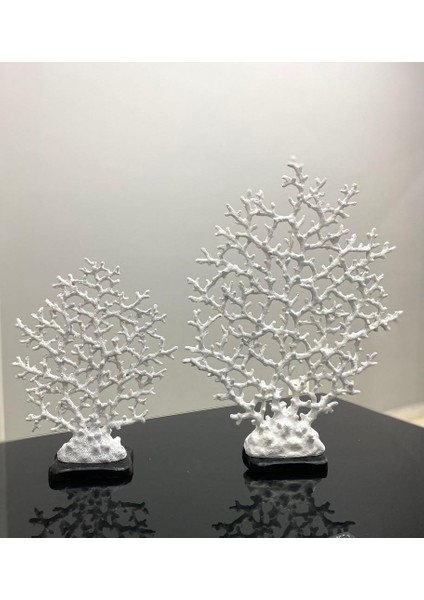 Dekoratif 2 Li Mercan Çok Dallı Hayat Ağacı Biblo modelleri