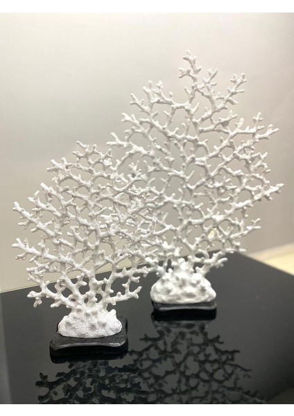 Dekoratif 2 Li Mercan Çok Dallı Hayat Ağacı Biblo fırsatları