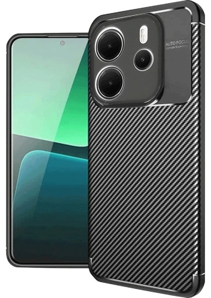 Redmi Note 14 4g Kılıf Karbon Desenli Şık Darkon Premium Silikon Kapak
