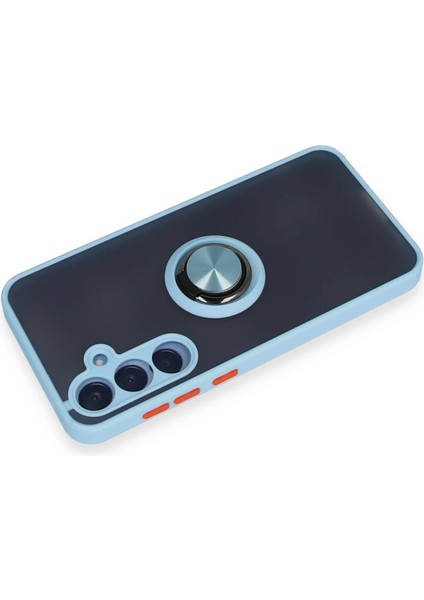 Samsung Galaxy A15 4g Kılıf Yüzüklü ve Transparan Buğulu Şık Frosta Premium Silikon Kapak modelleri