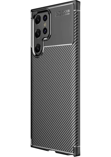Samsung Galaxy S25 Ultra Kılıf Esnek Karbon Desenli Şık Premium Silikon Kapak Ryc/a.f.karbon