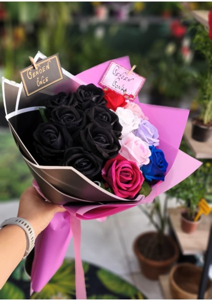 Senden Önce Senden Sonra Kadife Gül Buketi Yüksek Kalite Sevgiliye Eşe Özel Gün Hediyesi