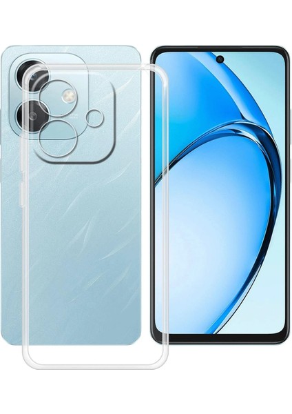 Oppo A3 Kılıf Şeffaf Esnek Yapılı Premium Silikon Kapak Ryc/azun Şeffaf