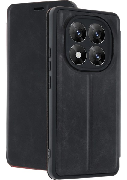 Redmi Note 14 Pro 5g Kılıf Cüzdan Özellikli Içi Süet Kaplamalı Foldiva Premium Pu Deri Kapak