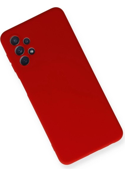 Samsung Galaxy A52 Kılıf Nano Içi Kadife Silikon - Kırmızı modelleri