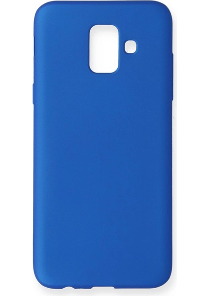 Samsung Galaxy A6 2018 Kılıf First Silikon - Mavi