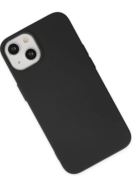 Iphone 14 Plus Kılıf Nano Içi Kadife Silikon - Siyah modelleri