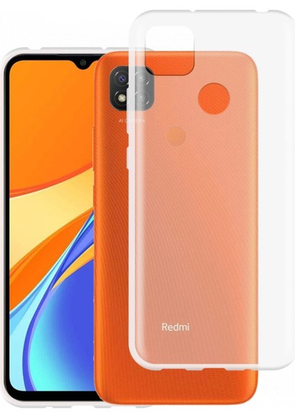 Redmi 9c Kılıf Şeffaf Esnek Yapılı Premium Silikon Kapak Ryc/azun Şeffaf