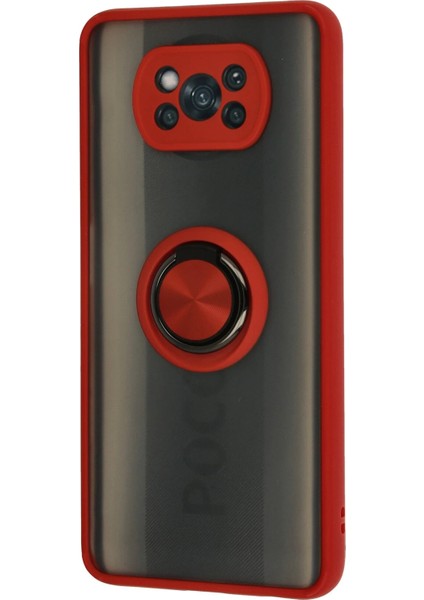 Poco X3PRO Kılıf Arkası Buz Tasarımlı ve Yüzüklü Kenarları Renkli Şık Montreal Yüzüklü Silikon Kapak fiyatları