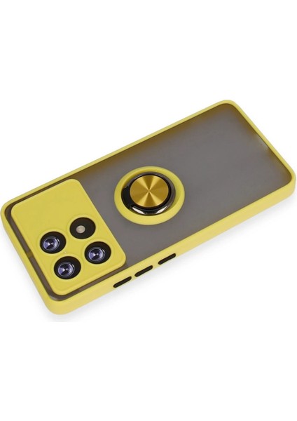 Poco X6 Pro Kılıf Yüzüklü ve Transparan Buğulu Şık Frosta Premium Silikon Kapak modelleri