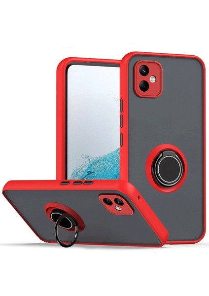 Samsung Galaxy A06 Kılıf Yüzüklü ve Stant Özellikli Şık Premium Silikon Kapak Ryc/montreal Yüzüklü