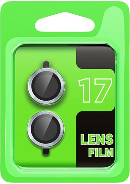 Apple Iphone 17 Raze Metal Kamera Lens - Açık Mavi