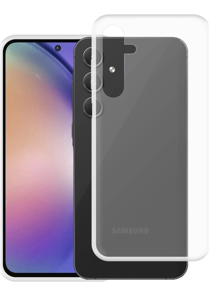 Samsung Galaxy A55 5g Kılıf Şeffaf Esnek Yapılı Premium Silikon Kapak Ryc/azun Şeffaf