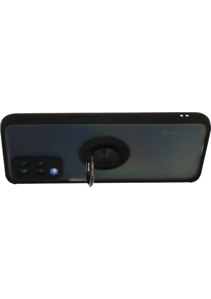 Oppo A54 4g Kılıf Yüzüklü ve Transparan Buğulu Şık Frosta Premium Silikon Kapak modelleri