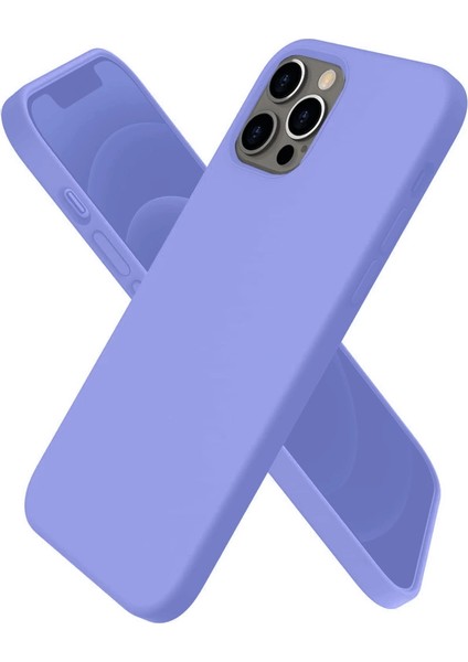 Iphone 12 Pro Kılıf First Silikon - Mor