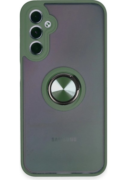 Samsung Galaxy A24 4g Kılıf Yüzüklü ve Stant Özellikli Şık Premium Silikon Kapak Ryc/montreal Yüzüklü