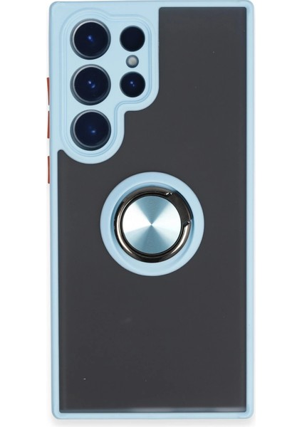 Samsung Galaxy S23 Ultra Kılıf Yüzüklü ve Stant Özellikli Şık Premium Silikon Kapak Ryc/montreal Yüzüklü