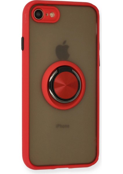 iPhone 8 Kılıf Yüzüklü ve Transparan Buğulu Şık Frosta Premium Silikon Kapak fiyatları