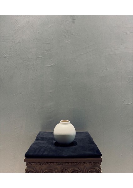 Yuvarlak Seramik Vazo – 14X14 cm Minimalist Şık Ev Aksesuarı