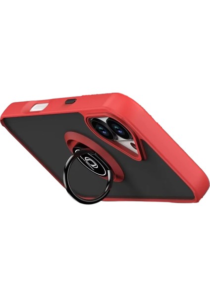 iPhone 17 Kılıf Yüzüklü ve Stant Özellikli Şık Premium Silikon Kapak Ryc/montreal Yüzüklü modelleri
