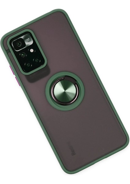 Redmi 10 2022 Kılıf Yüzüklü ve Stant Özellikli Şık Premium Silikon Kapak Ryc/montreal Yüzüklü modelleri