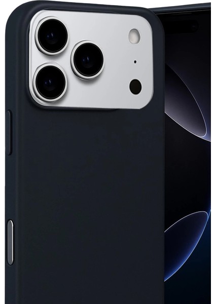 Apple Iphone 17 Pro Max Nano Içi Kadife Silikon - Siyah modelleri