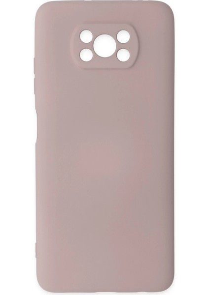 Xiaomi Pocophone X3 Kılıf Nano Içi Kadife Silikon - Pudra