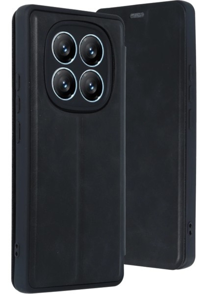 Redmi Note 14 Pro 4g Kılıf Cüzdan Özellikli Içi Süet Kaplamalı Foldiva Premium Pu Deri Kapak